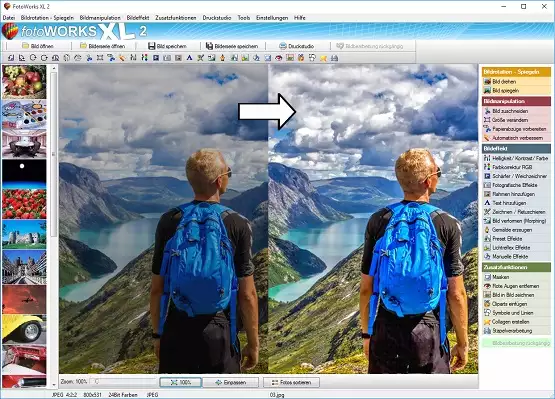 Bildbearbeitungsprogramm für Windows
